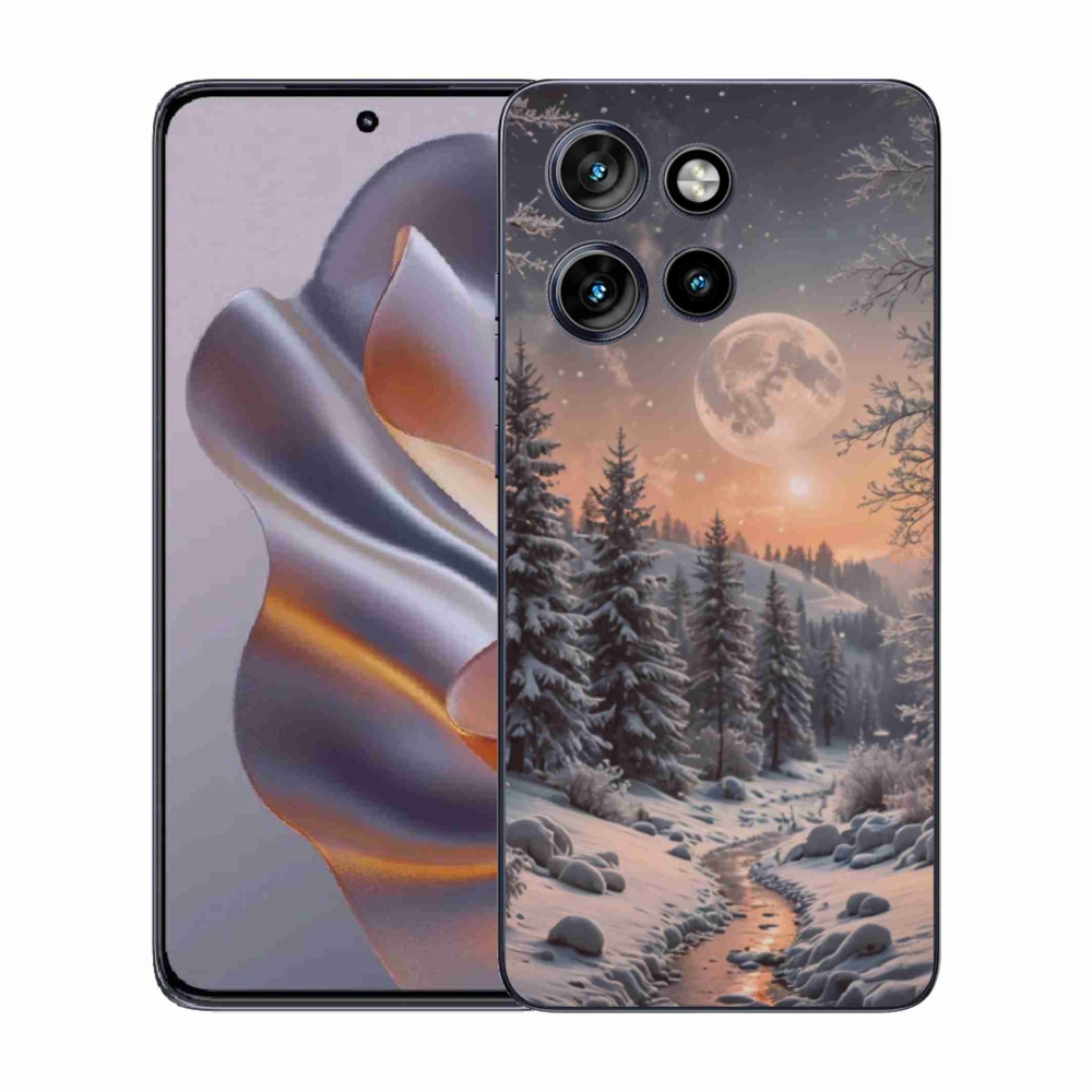 Gelový kryt mmCase na Motorola Edge 50 Neo - zimní krajina 2
