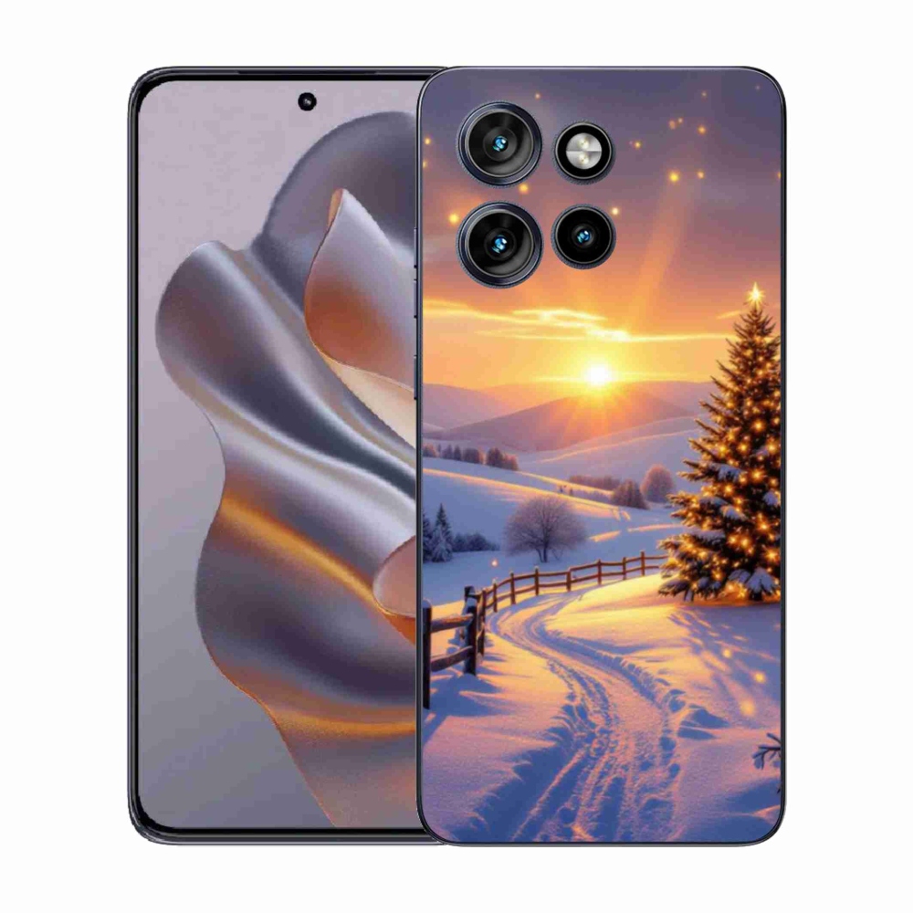 Gelový kryt mmCase na Motorola Edge 50 Neo - zimní krajina