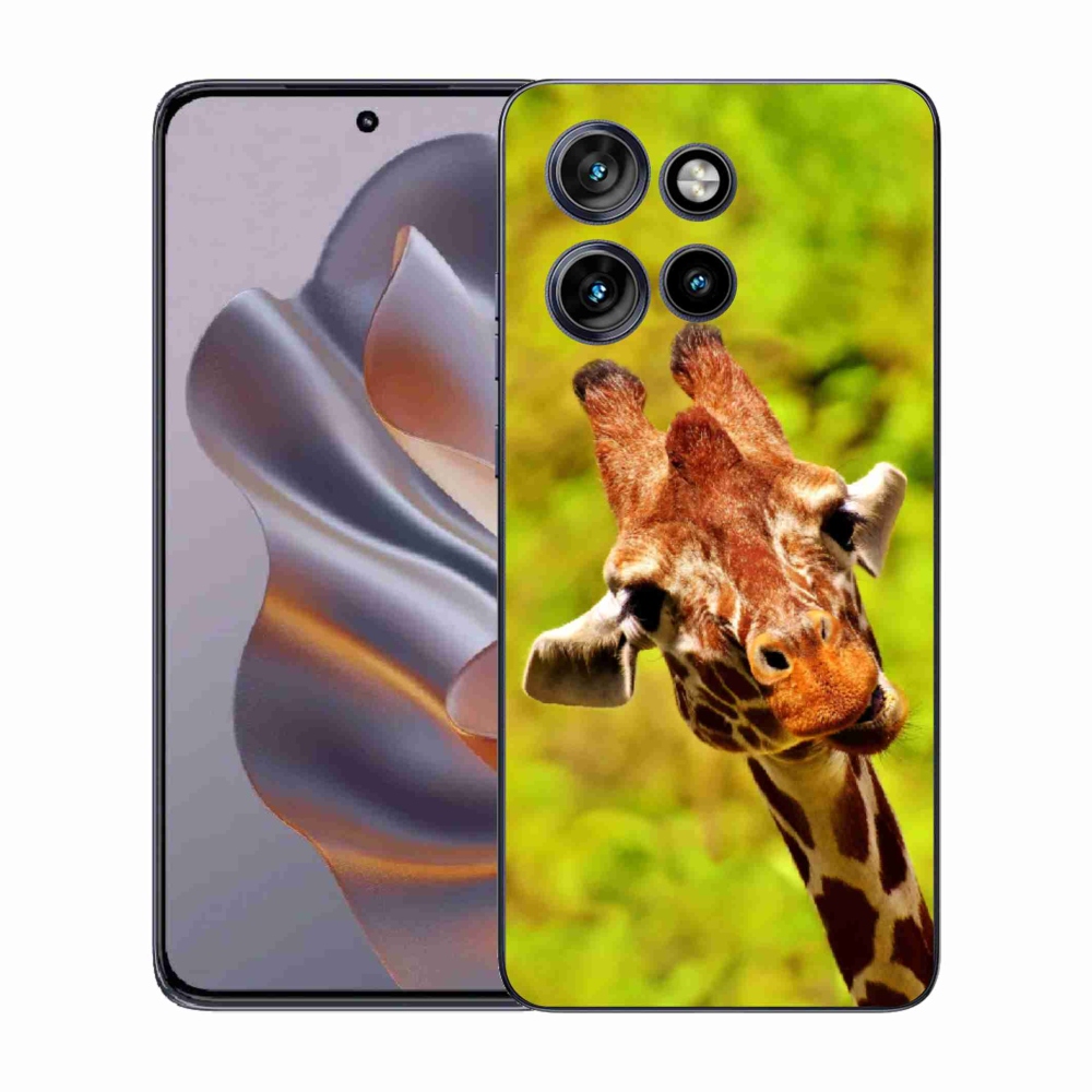 Gelový kryt mmCase na Motorola Edge 50 Neo - žirafa