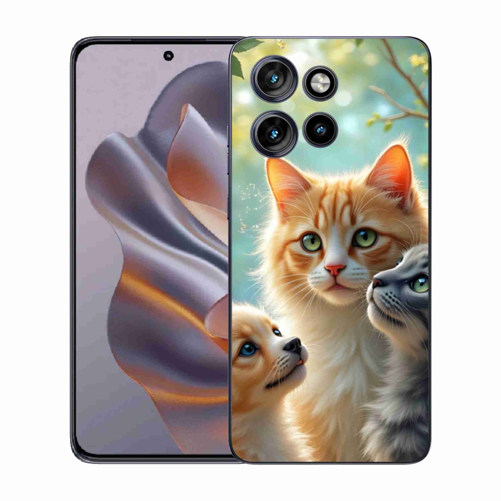 Gelový kryt mmCase na Motorola Edge 50 Neo - zvířecí přátelství 2