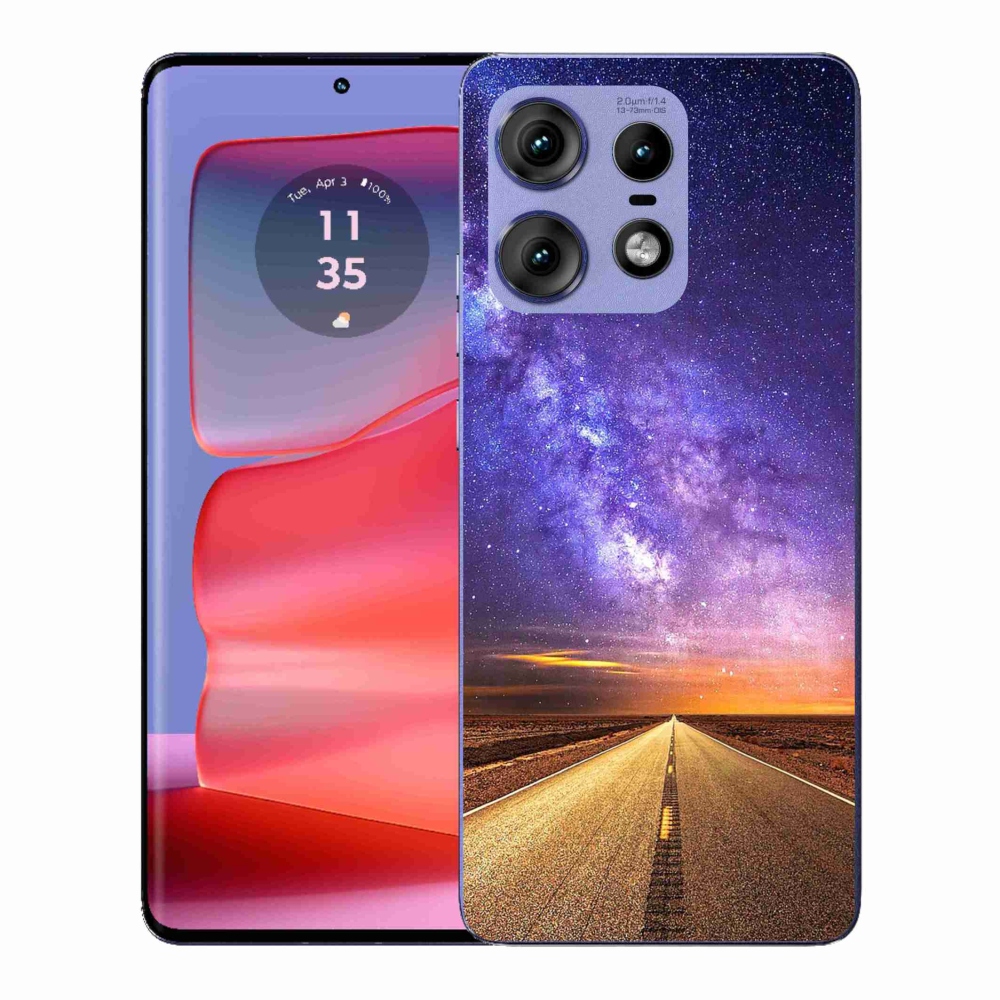 Gelový kryt mmCase na Motorola Edge 50 Pro - americká silnice