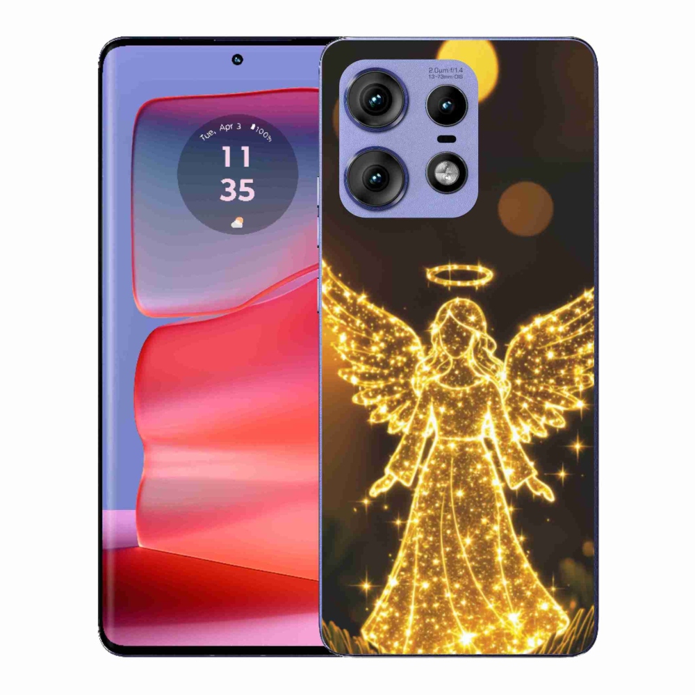 Gelový kryt mmCase na Motorola Edge 50 Pro - anděl