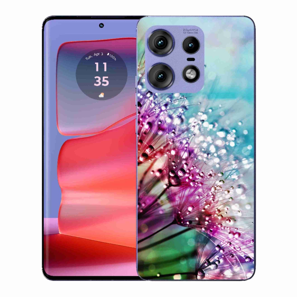 Gelový kryt mmCase na Motorola Edge 50 Pro - barevné květy