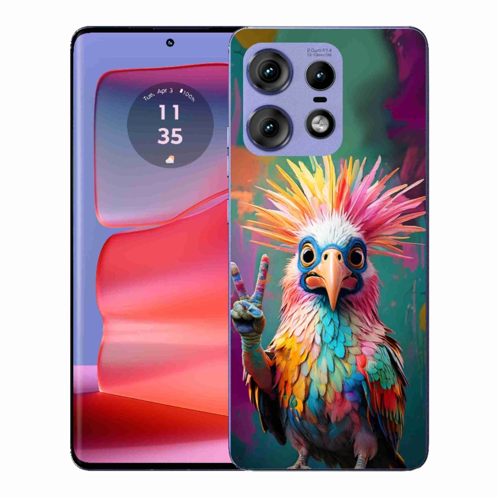 Gelový kryt mmCase na Motorola Edge 50 Pro - barevný rebel