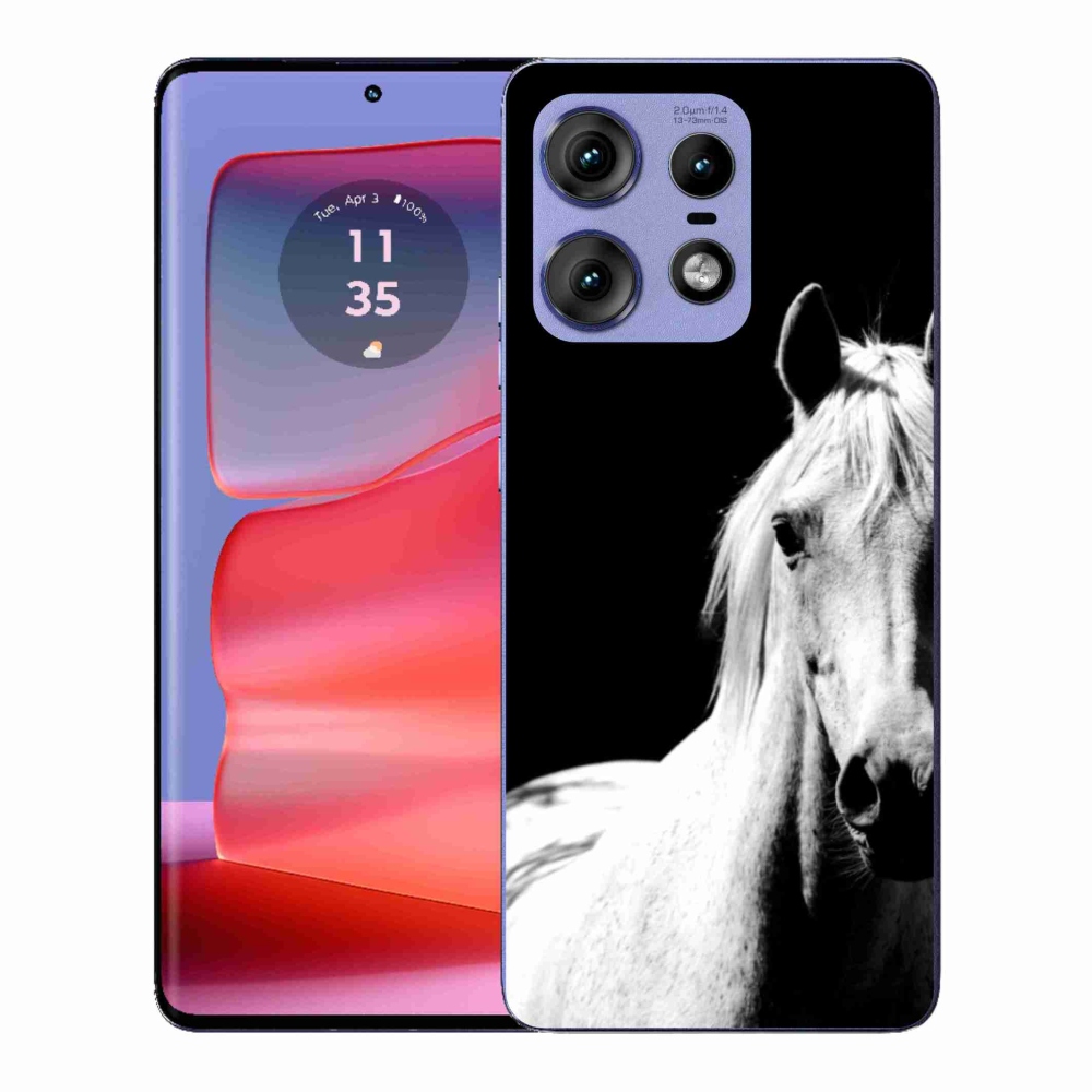 Gelový kryt mmCase na Motorola Edge 50 Pro - bílý kůň 5