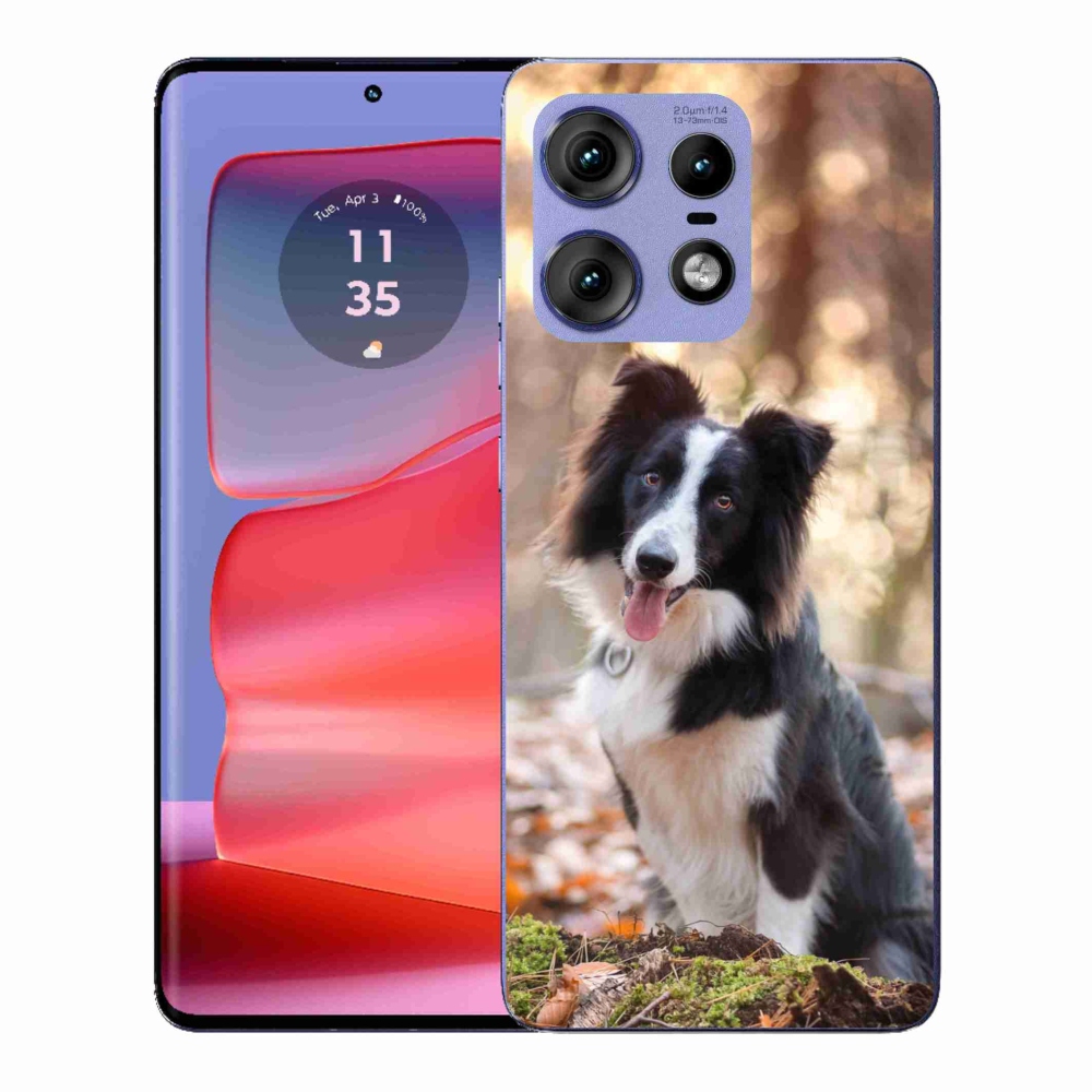 Gelový kryt mmCase na Motorola Edge 50 Pro - border kolie 1