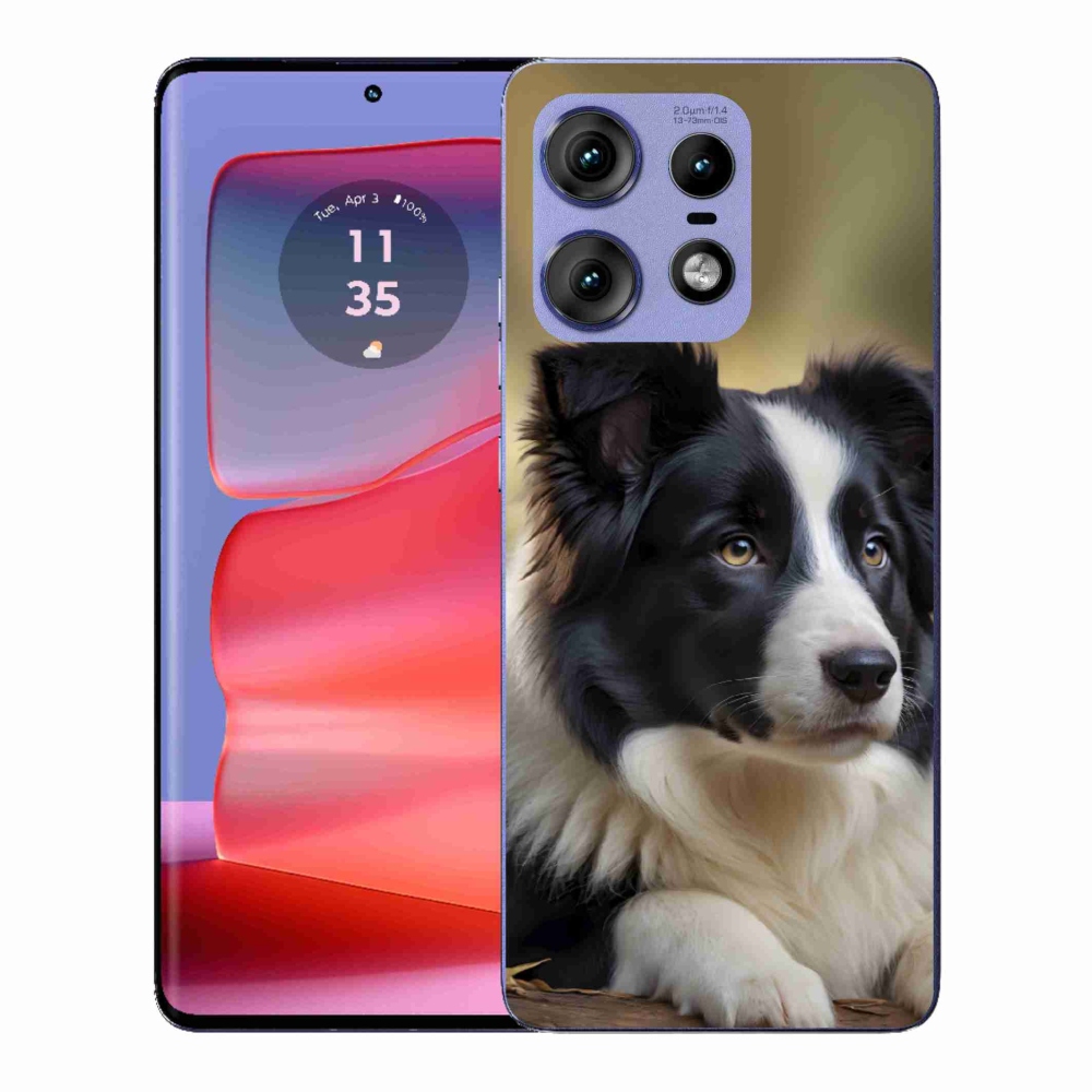 Gelový kryt mmCase na Motorola Edge 50 Pro - border kolie 2