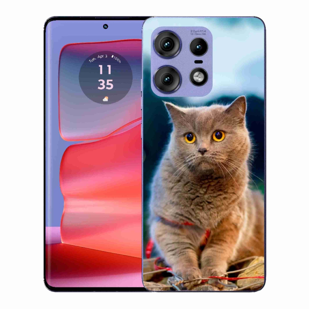 Gelový kryt mmCase na Motorola Edge 50 Pro - britská modrá 2