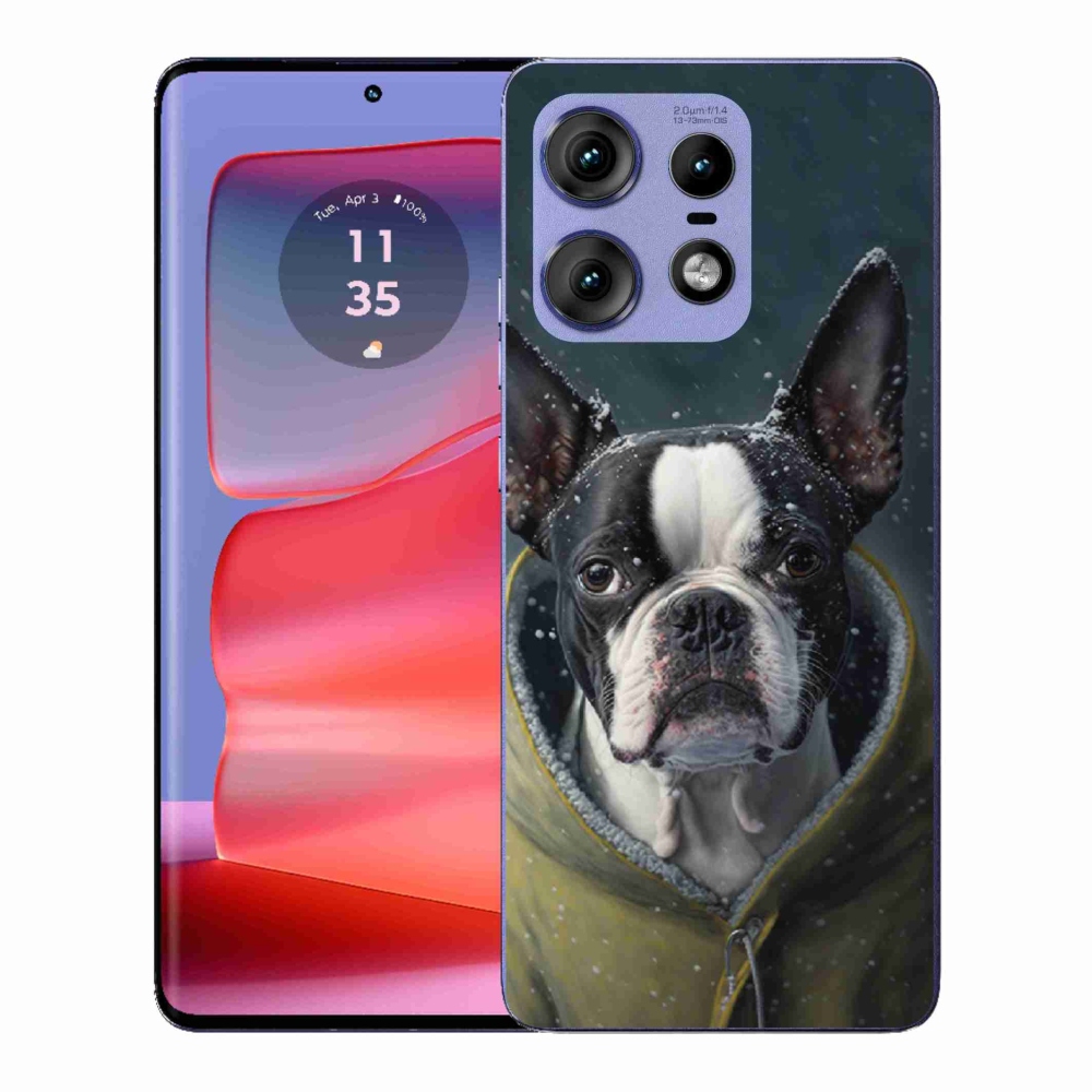 Gelový kryt mmCase na Motorola Edge 50 Pro - buldoček