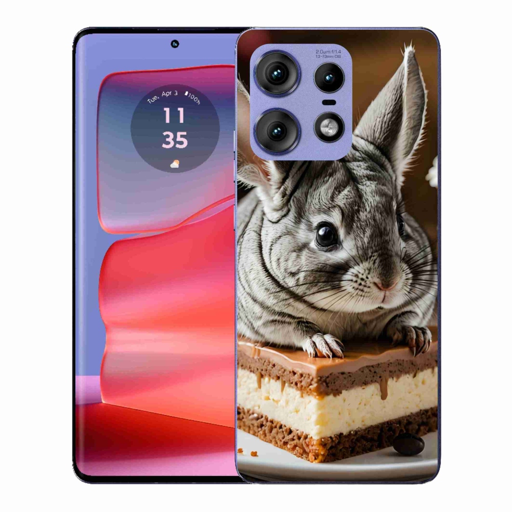 Gelový kryt mmCase na Motorola Edge 50 Pro - činčila
