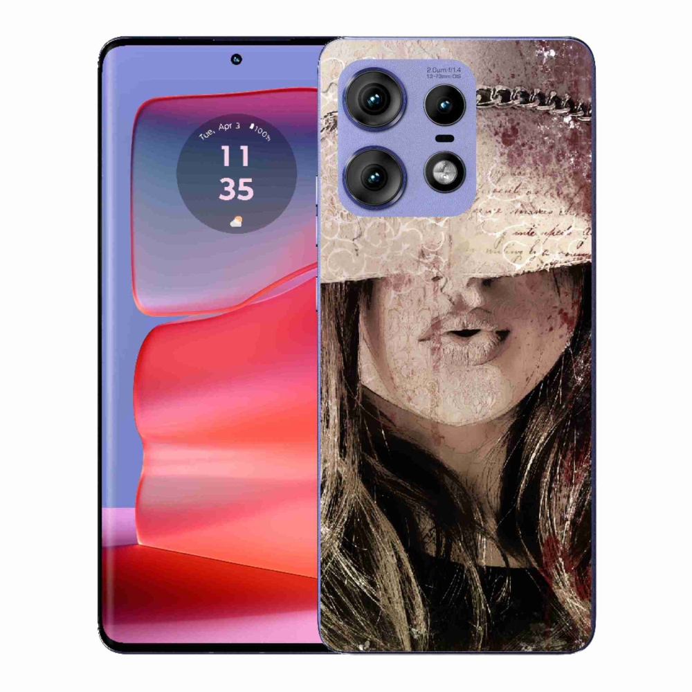 Gelový kryt mmCase na Motorola Edge 50 Pro - dívka