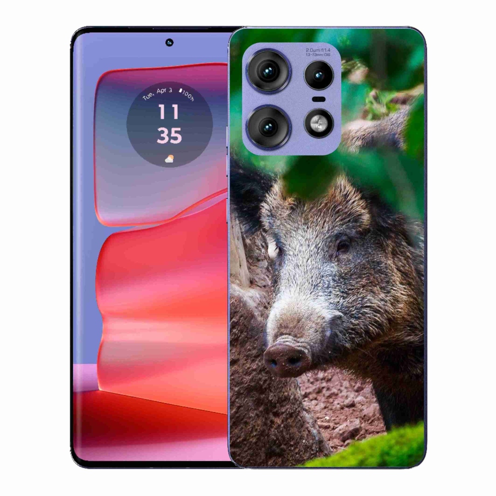 Gelový kryt mmCase na Motorola Edge 50 Pro - divoké prase