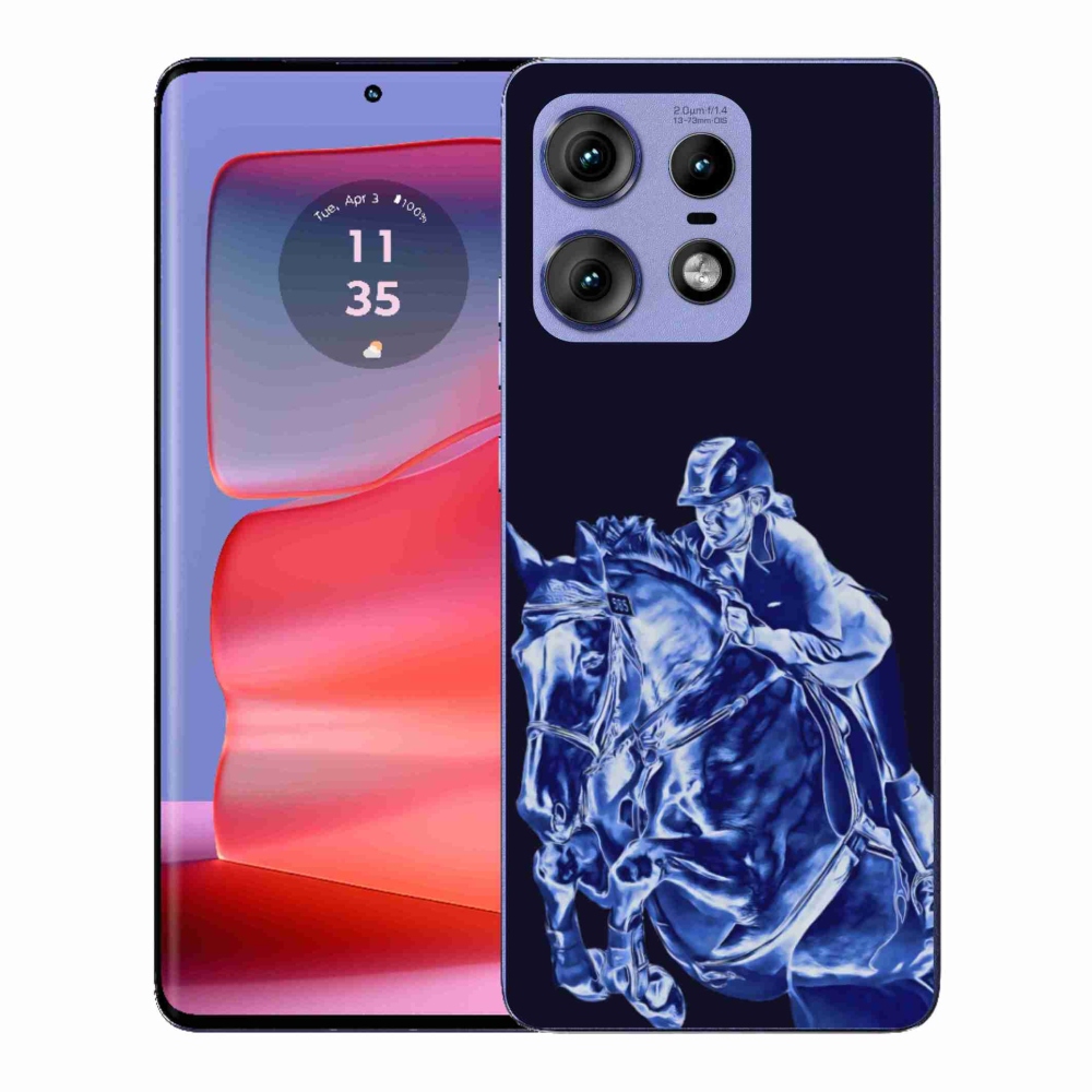 Gelový kryt mmCase na Motorola Edge 50 Pro - dostihový kůň