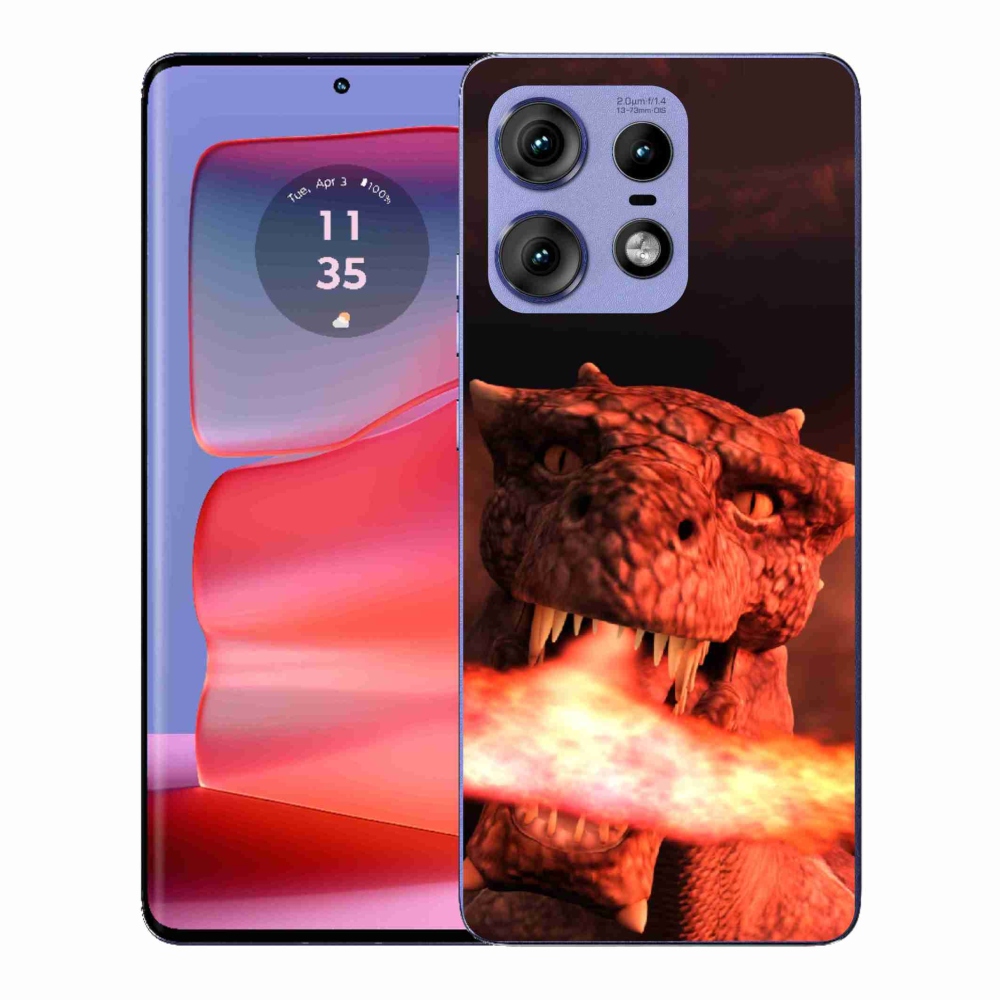Gelový kryt mmCase na Motorola Edge 50 Pro - drak