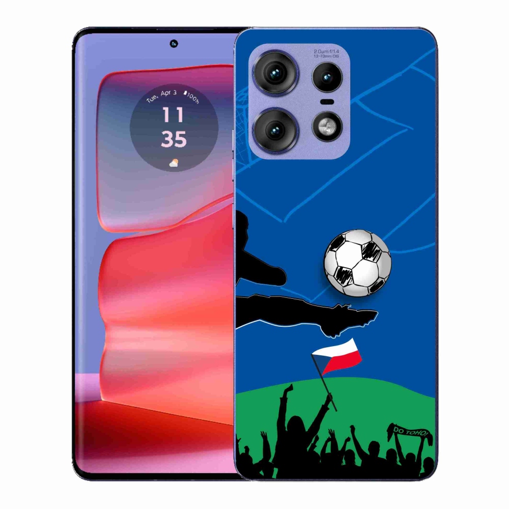 Gelový kryt mmCase na Motorola Edge 50 Pro - fanoušci fotbalu