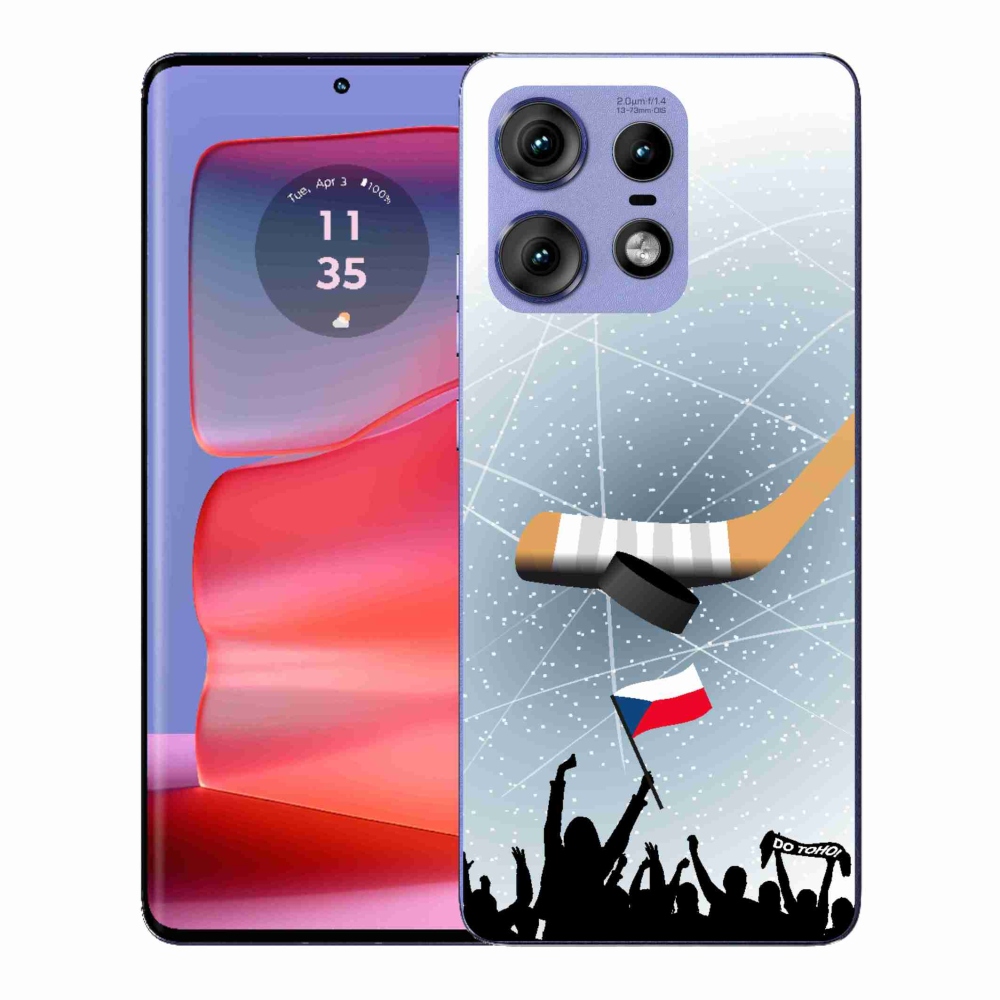 Gelový kryt mmCase na Motorola Edge 50 Pro - fanoušci hokeje