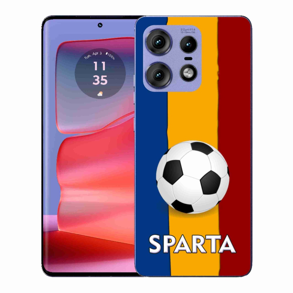 Gelový kryt mmCase na Motorola Edge 50 Pro - fotbal 1