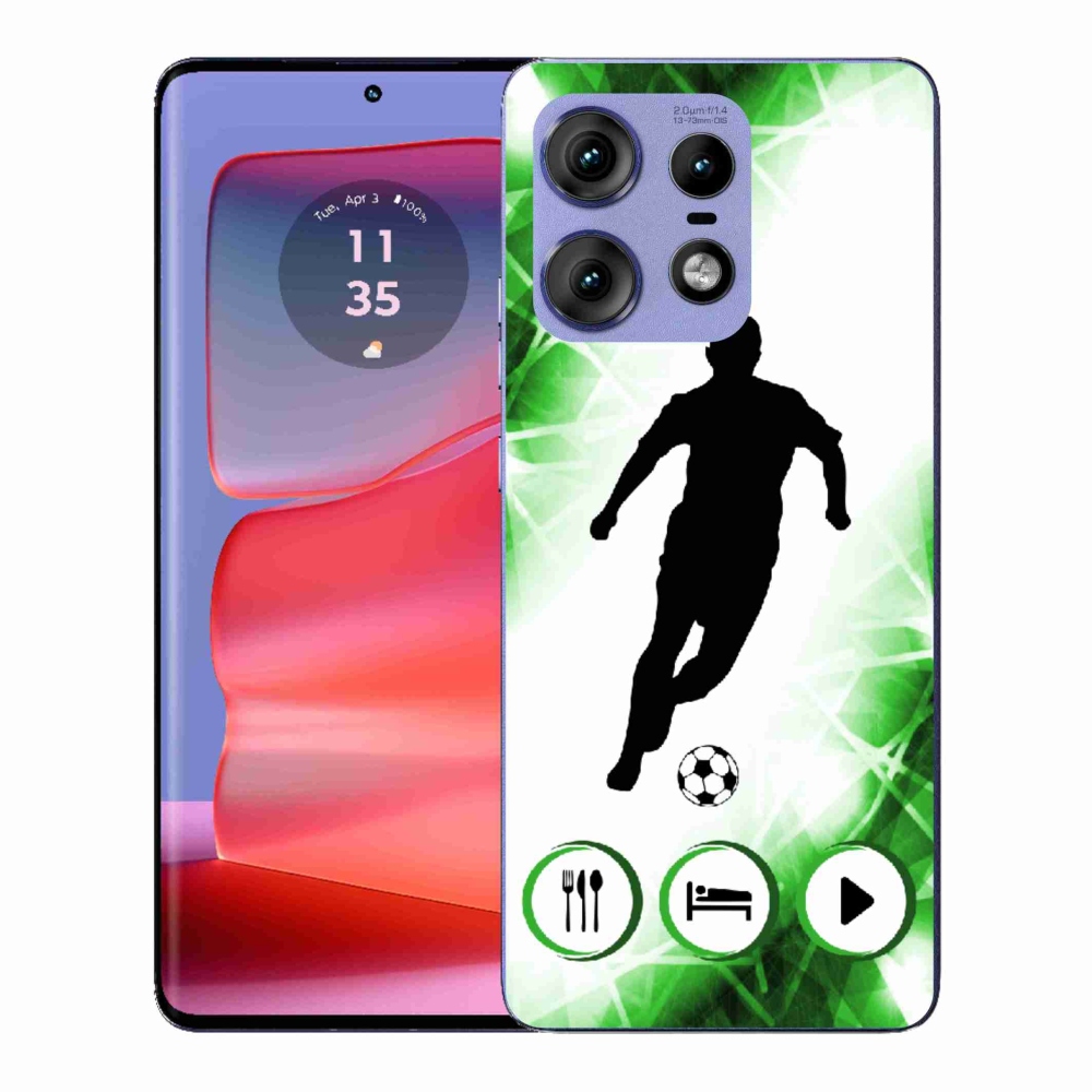 Gelový kryt mmCase na Motorola Edge 50 Pro - fotbalista