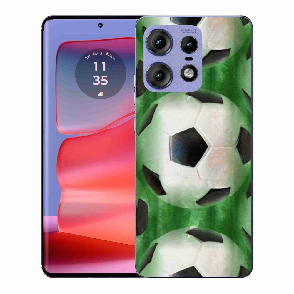 Gelový kryt mmCase na Motorola Edge 50 Pro - fotbalový míč