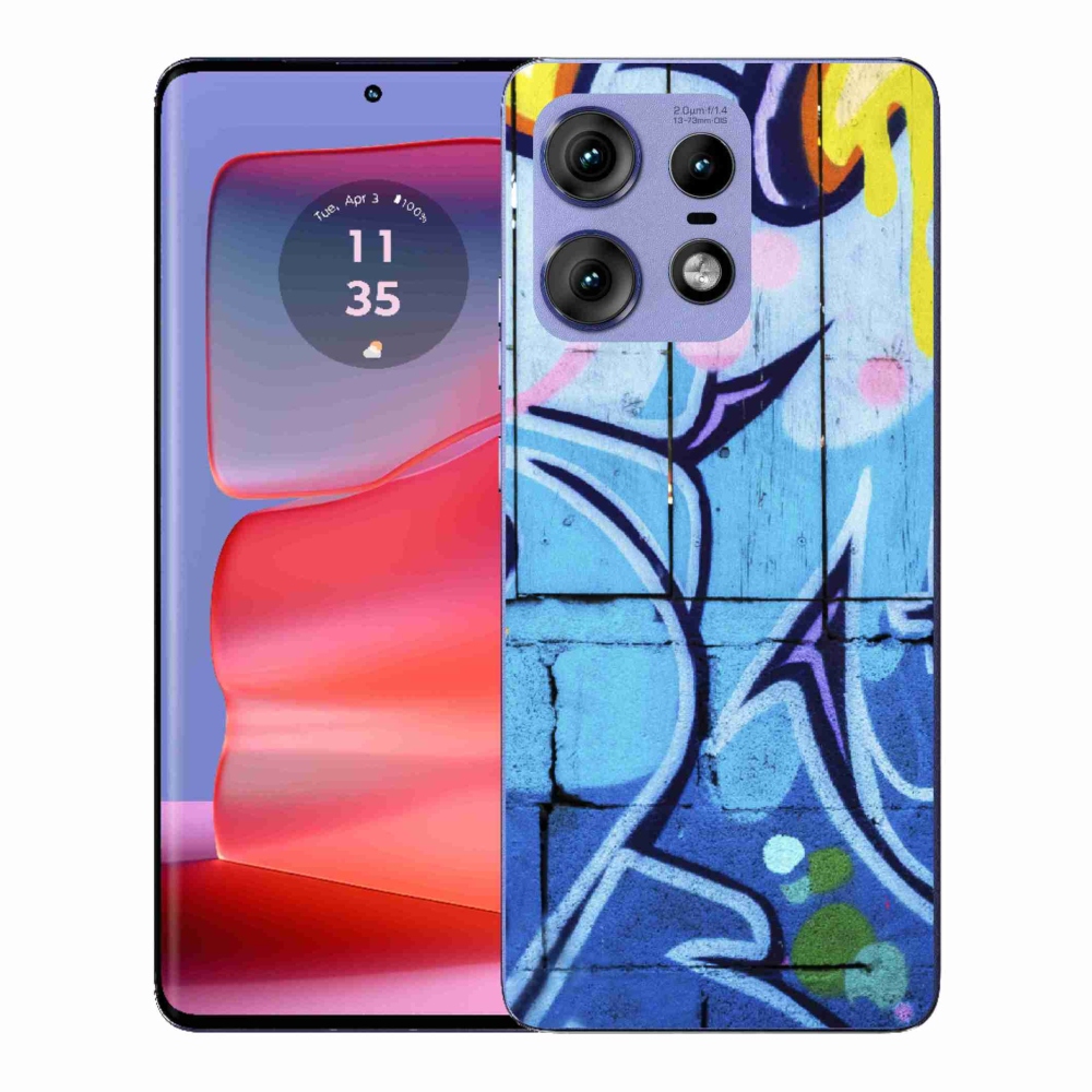 Gelový kryt mmCase na Motorola Edge 50 Pro - graffiti