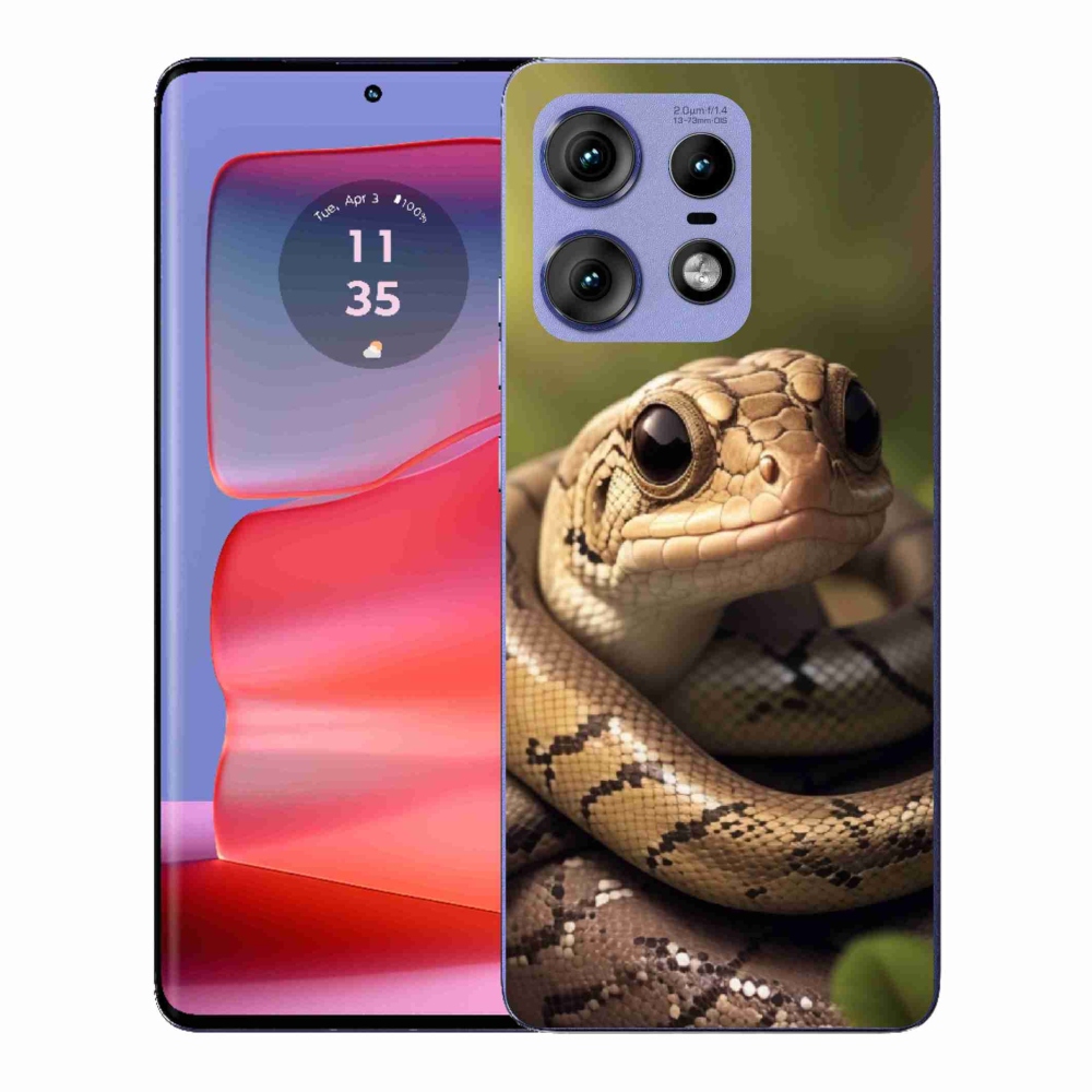 Gelový kryt mmCase na Motorola Edge 50 Pro - had 1