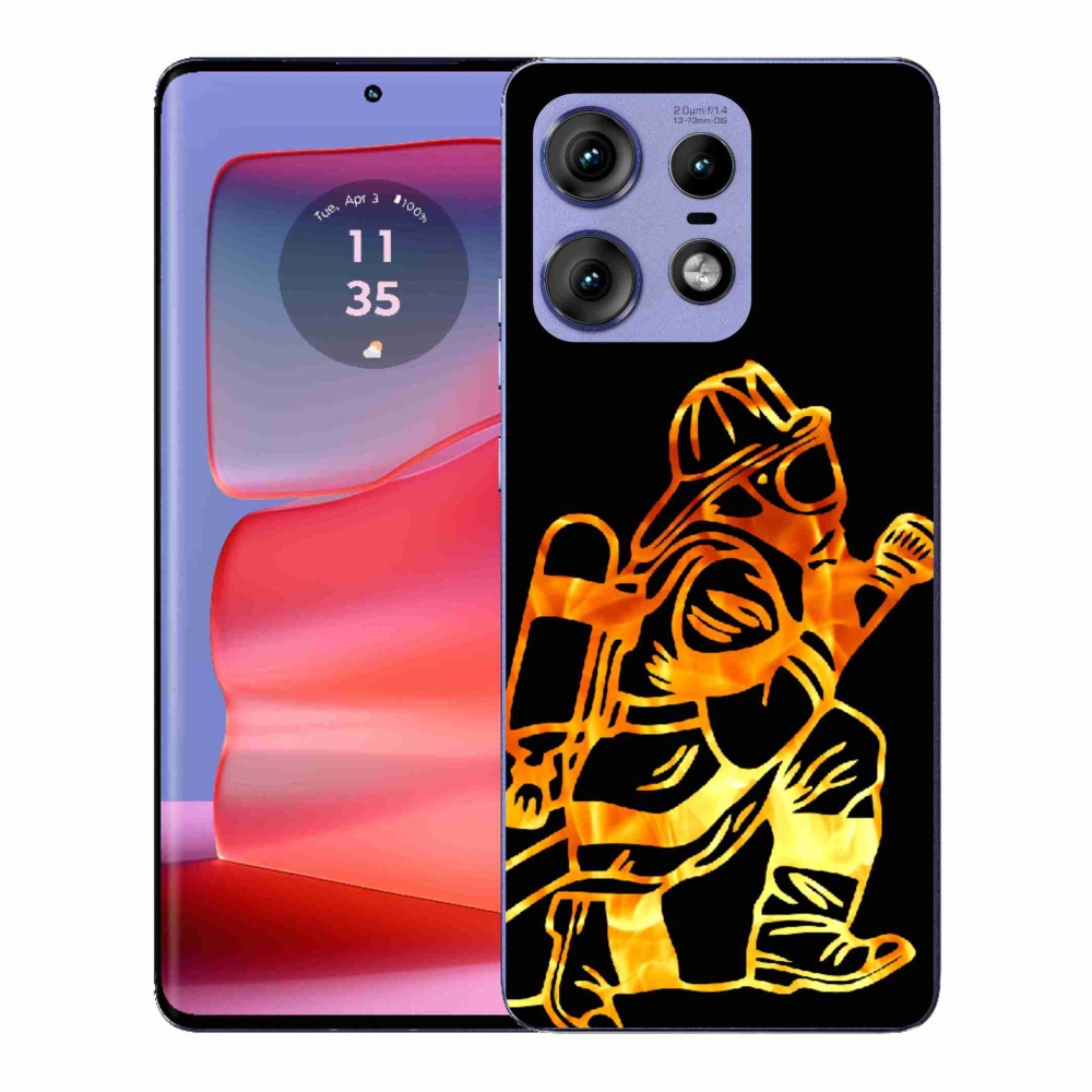 Gelový kryt mmCase na Motorola Edge 50 Pro - hasič 1