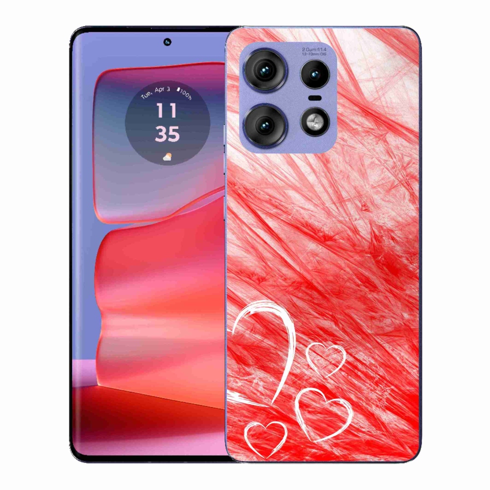 Gelový kryt mmCase na Motorola Edge 50 Pro - heart