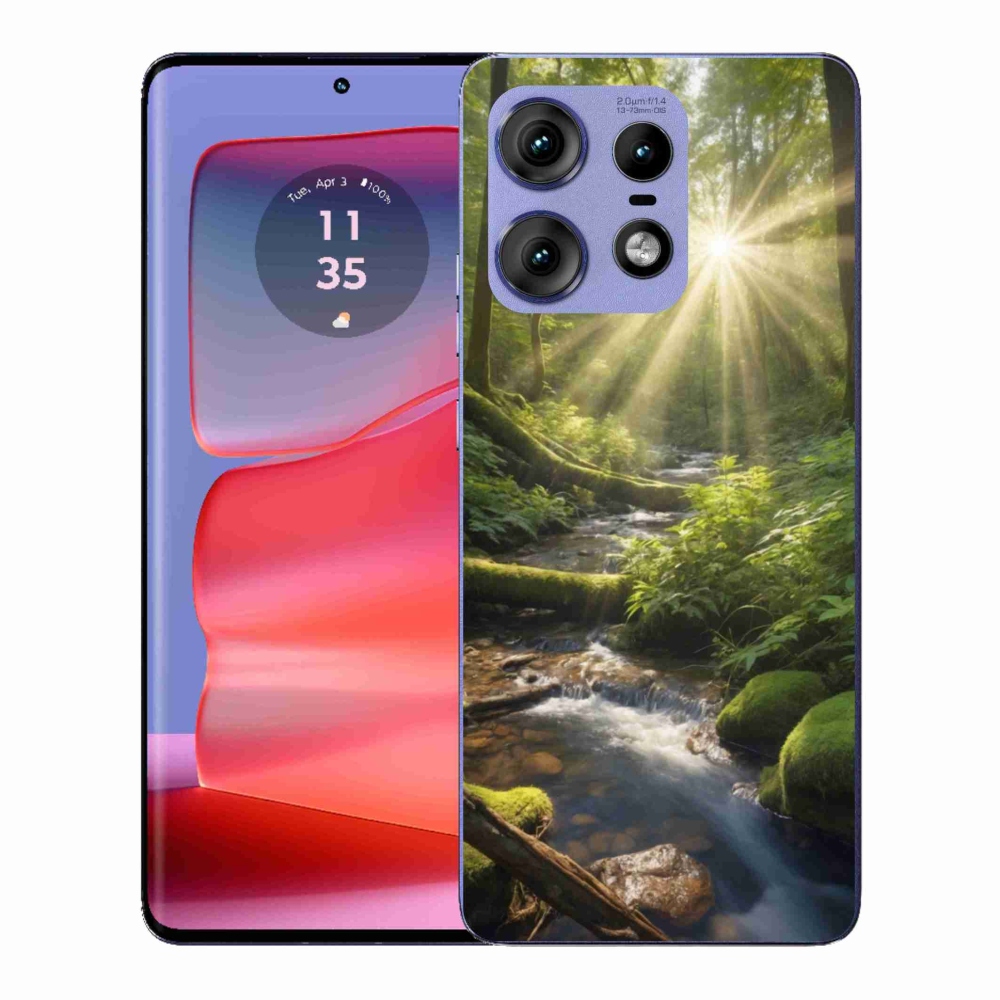 Gelový kryt mmCase na Motorola Edge 50 Pro - hlubina lesa