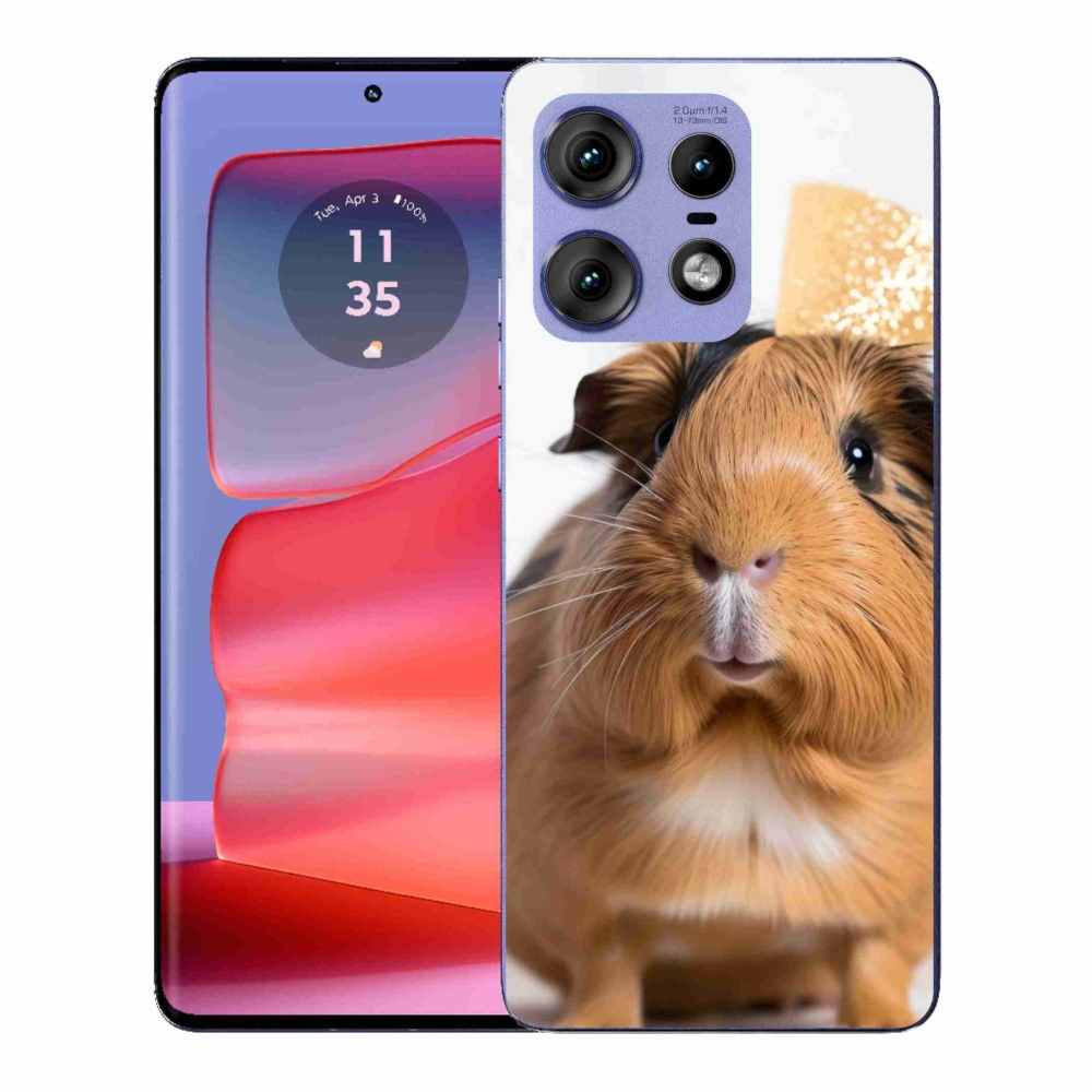 Gelový kryt mmCase na Motorola Edge 50 Pro - hnědé morče