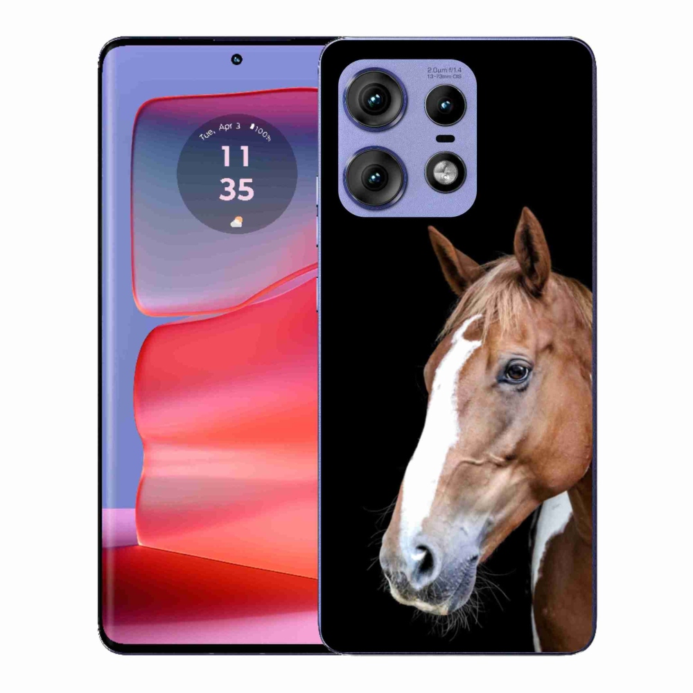 Gelový kryt mmCase na Motorola Edge 50 Pro - hnědý kůň 3