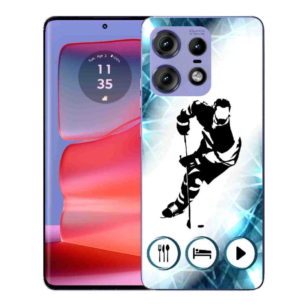Gelový kryt mmCase na Motorola Edge 50 Pro - hokej 1