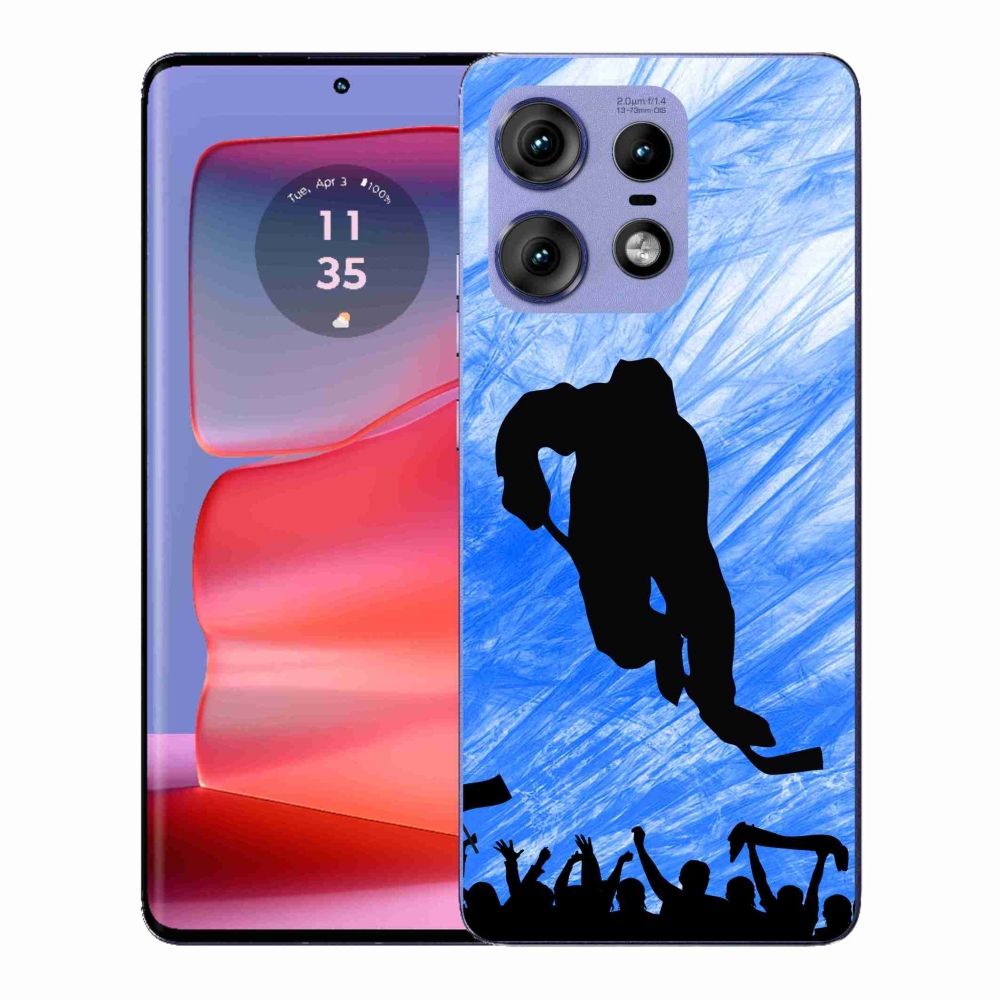Gelový kryt mmCase na Motorola Edge 50 Pro - hokejový hráč
