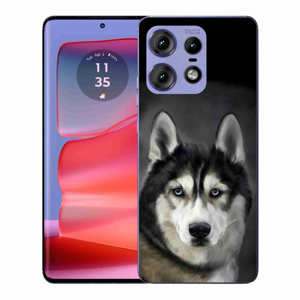 Gelový kryt mmCase na Motorola Edge 50 Pro - husky