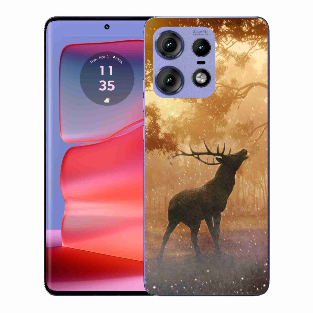 Gelový kryt mmCase na Motorola Edge 50 Pro - jelen v říji
