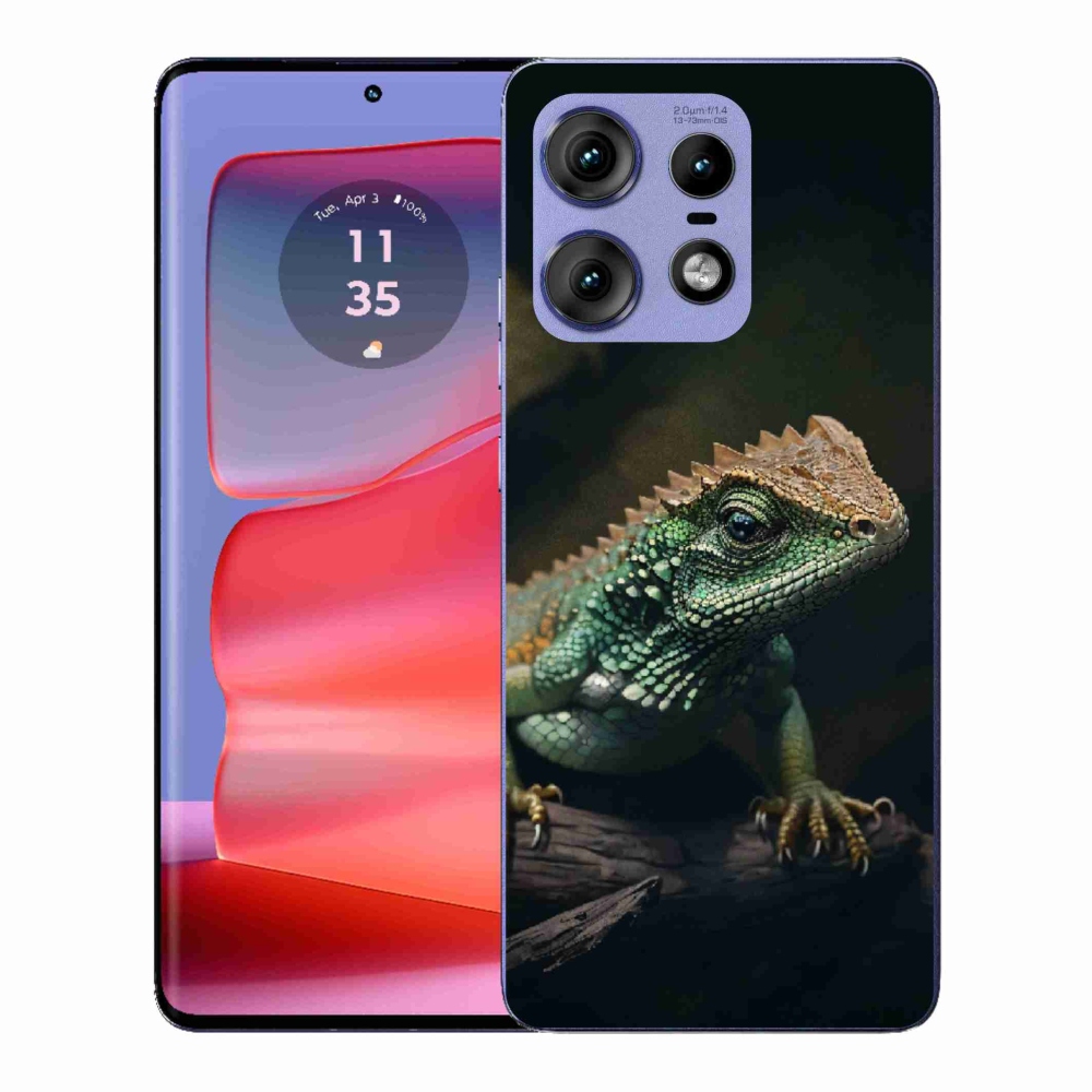 Gelový kryt mmCase na Motorola Edge 50 Pro - ještěr