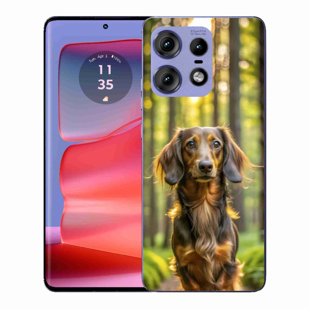 Gelový kryt mmCase na Motorola Edge 50 Pro - jezevčík 4