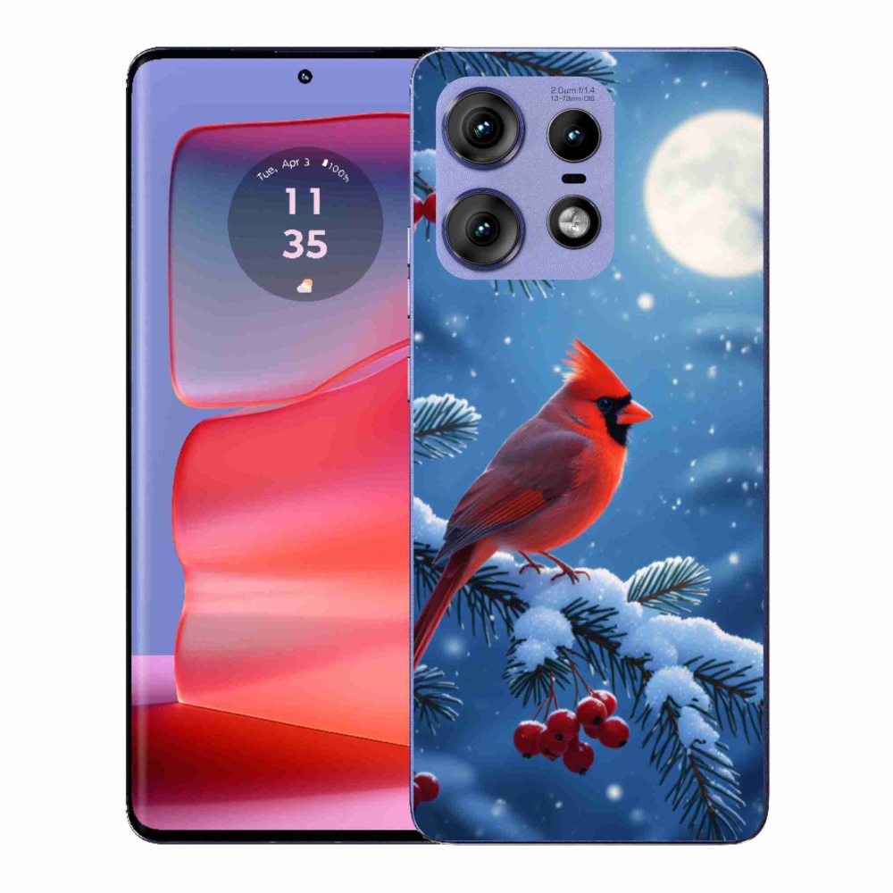 Gelový kryt mmCase na Motorola Edge 50 Pro - kardinál červený