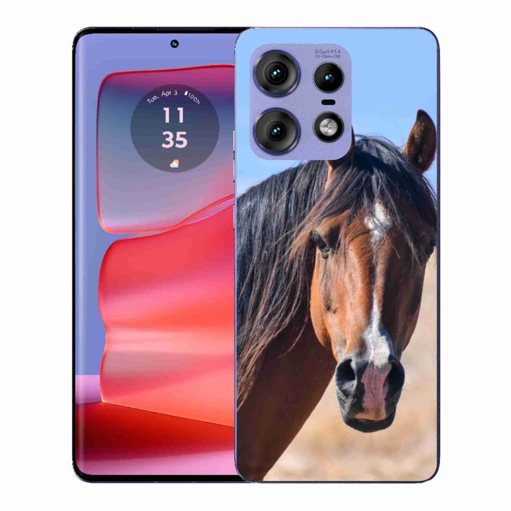 Gelový kryt mmCase na Motorola Edge 50 Pro - klidný kůň