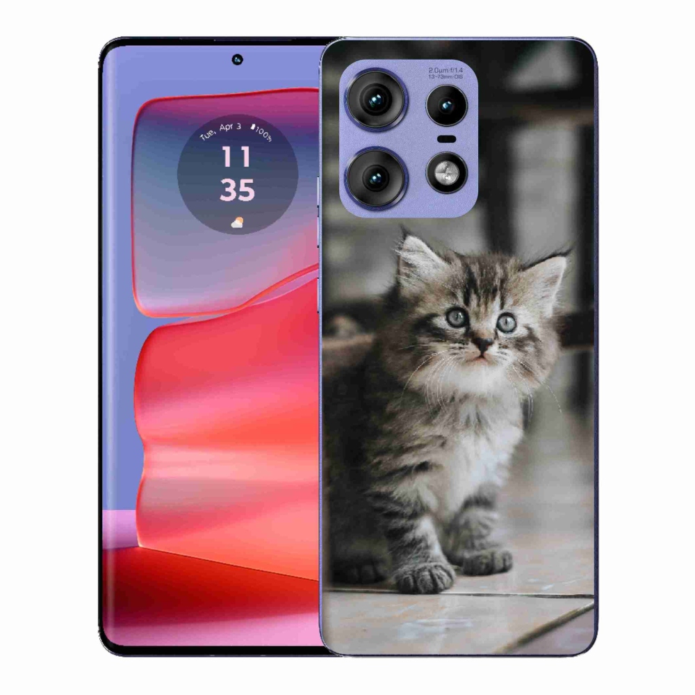Gelový kryt mmCase na Motorola Edge 50 Pro - koťátko