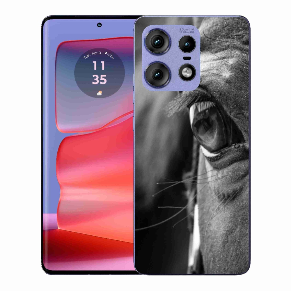 Gelový kryt mmCase na Motorola Edge 50 Pro - koňský pohled