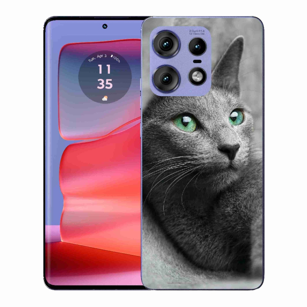 Gelový kryt mmCase na Motorola Edge 50 Pro - kočka 2