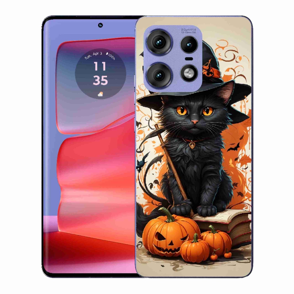 Gelový kryt mmCase na Motorola Edge 50 Pro - kocour čaroděj