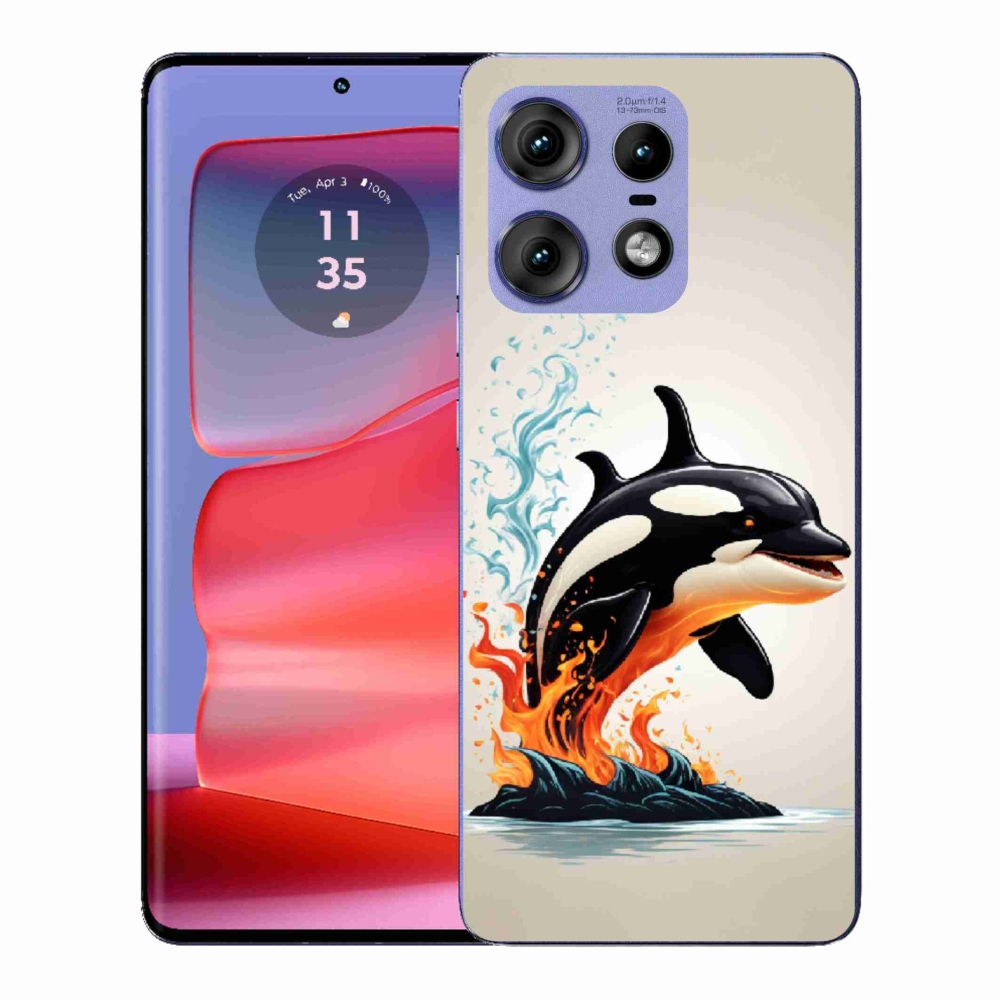 Gelový kryt mmCase na Motorola Edge 50 Pro - kosatka