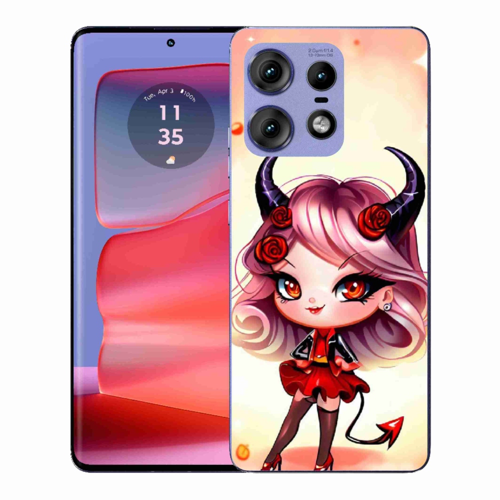 Gelový kryt mmCase na Motorola Edge 50 Pro - kreslená čertice