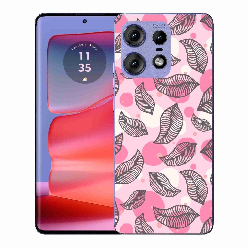Gelový kryt mmCase na Motorola Edge 50 Pro - kreslené padající listy