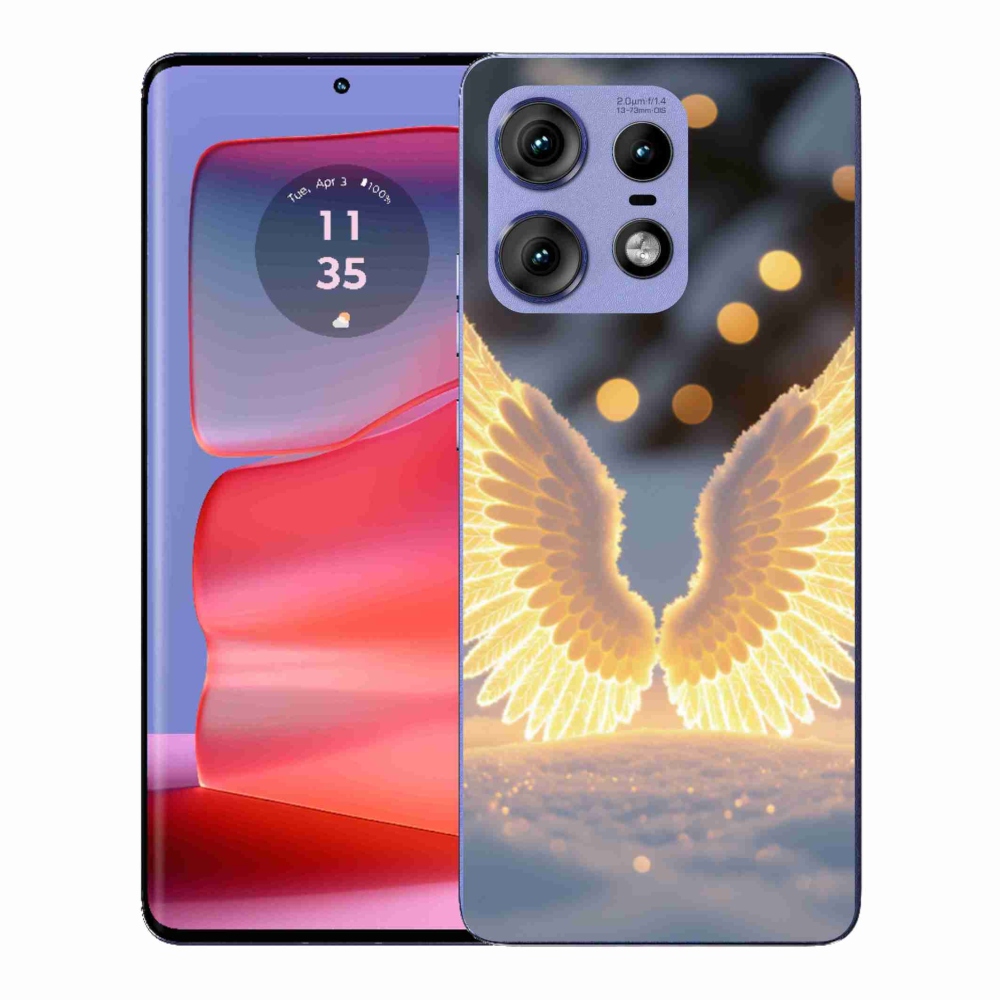 Gelový kryt mmCase na Motorola Edge 50 Pro - křídla
