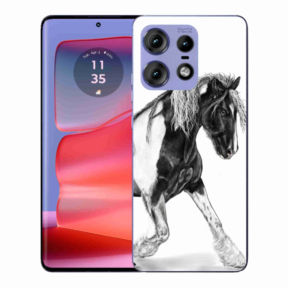 Gelový kryt mmCase na Motorola Edge 50 Pro - kůň