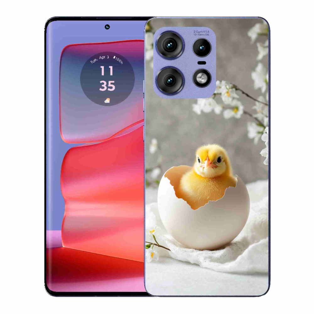 Gelový kryt mmCase na Motorola Edge 50 Pro - kuřátko