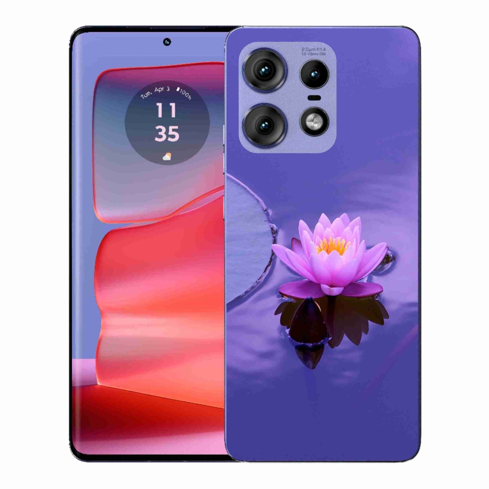 Gelový kryt mmCase na Motorola Edge 50 Pro - květ na hladině