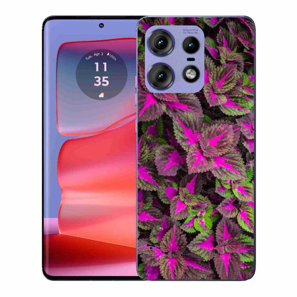 Gelový kryt mmCase na Motorola Edge 50 Pro - květiny 10